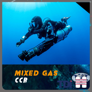 TDI Mixed Gas Rebreather Diver